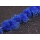 Nerz Puschel Dazzling Blue Round / ca.30mm / 10pcs.