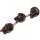 Knochen Perlen dark brown Skull / 40x25mm. / 6pcs.