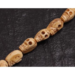 Bone Beads  Beige Skull / 20x12mm. / 22pcs.