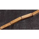 Bone Beads  Light brown rectangle / 25x6mm.
