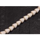 Bone Beads  white cone / 10mm.