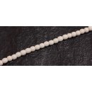 Bone Beads  white round / 3mm.