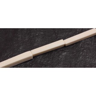 Bone Beads  white rectangle / 40x7mm.