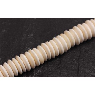 Knochen Perlen  white Saucer / 5x20mm.