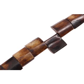 Bone Beads Dark brown square / 18x20mm.