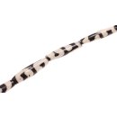 Bone Beads  Batik tube rounded / 31x8mm.