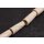 Knochen Perlen White hand carved tube rounded / 48x20mm.