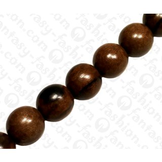 Wood Round Beads Tiger Kamagong ca. 17mm / 23pcs.