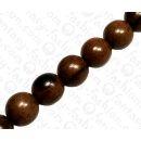 Wood Round Beads Tiger Kamagong ca. 17mm / 23pcs.