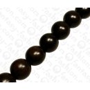 Wood Round Beads Black Kamagong ca. 20mm / 20pcs.