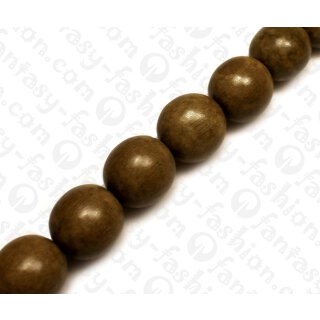 Wood Round Beads Greywood ca. 23mm / 17pcs.
