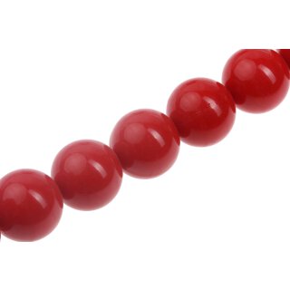 Harz Perlen Opaque Red Round / 30mm / 13pcs.
