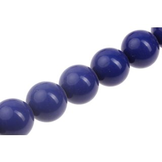 Resin Beads Opaque Cobalt blue Round / 30mm / 14pcs.