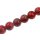 Harz Perlen Red with design Round / 25mm / 16pcs.