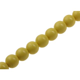 Resin Beads Opaque Yellow Round / 25mm / 18pcs.