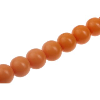 Resin Beads Opaque Orange Round / 25mm / 18pcs.