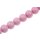 Resin Beads  Opaque Prism Pink Round / 25mm / 18pcs.