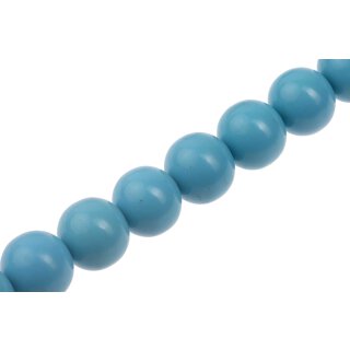 Resin Beads Opaque Blue Mist Round / 25mm / 18pcs.