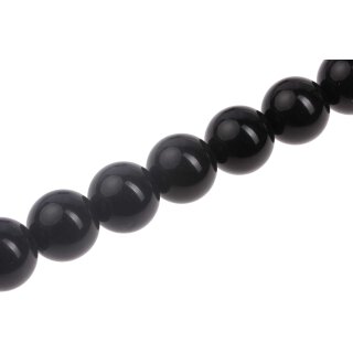 Harz Perlen Opaque Black Round / 23mm / 18pcs.