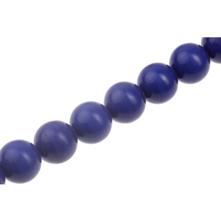 Resin Beads Opaque Blue Round / 23mm / 18pcs.