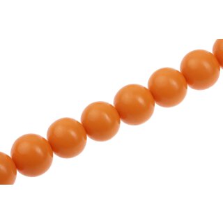 Resin Beads Opaque orange Round / 20mm / 22pcs.