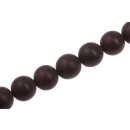 Resin Beads Opaque Dark brown Round / 20mm / 20pcs.