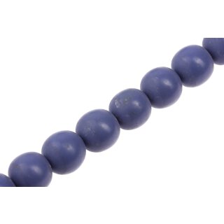 Resin Beads Opaque China Blue Round / 20mm / 21pcs.