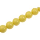 Resin Beads Opaque Yellow Round / 20mm / 22pcs.
