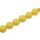 Harz Perlen Opaque Yellow Round / 20mm / 22pcs.