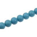 Resin Beads Opaque Blue Mist Round / 18mm / 22pcs.