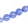 Glass Beads Shiny Blue round / 25mm / 14pcs.