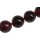 Glass Beads Shiny Red wine round / 25mm / 14pcs.