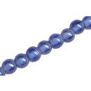 Glass Beads Shiny  Blue round / 11mm / 36pcs.