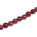 Glass Beads Shiny  red round / 11mm / 36pcs.
