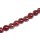 Glass Beads Shiny  red round / 11mm / 36pcs.