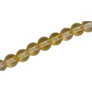 Glass Beads Shiny  honey round / 8mm / 53pcs.