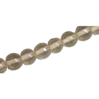Glass Beads Shiny  white round / 10mm / 42pcs.