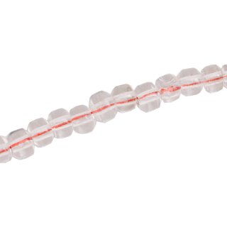 Glass Beads Shiny Transparent white wheel / 5x7mm / 80pcs.