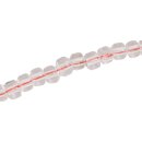 Glass Beads Shiny Transparent white wheel / 5x7mm / 80pcs.