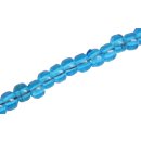 Glass Beads Shiny  Blue wheel / 5x7mm / 80pcs.