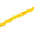 Glass Beads Shiny  yellow wheel / 5x7mm / 80pcs.