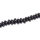 Glasperlen Shiny  Black saucer / 4mm / 100pcs.