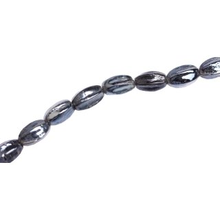Glass Beads Shiny  black balimbing / 14mm / 30pcs.