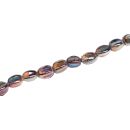 Glass Beads Shiny  metallic balimbing / 12mm / 34pcs.