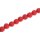 Glasperlen Matt red round / 15mm / 28pcs.