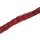 Glass Beads Matt red w design tube / 14mm / 22pcs.