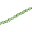 Genuine crystal faceted glass beads  green round / 8mm /...