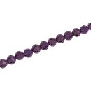 Genuine crystal faceted glass beads  violet round / 8mm /...