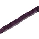 Genuine crystal glass beads violet dice / 8mm / 45pcs.