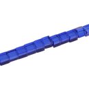 Genuine crystal glass beads blue dice / 8mm / 45pcs.